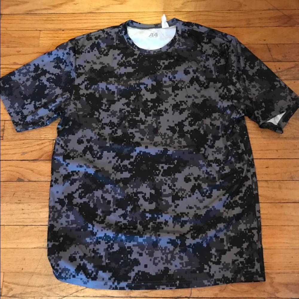 A4 Men’s Camo Print Athletic Shirt